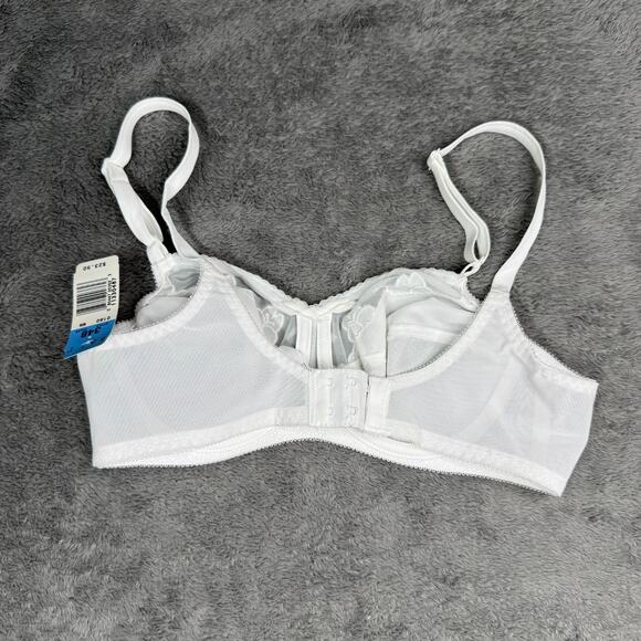 Bali Women's Flower Underwire Bra White NWT 34B Floral Comfortable - Picture 2 of 7